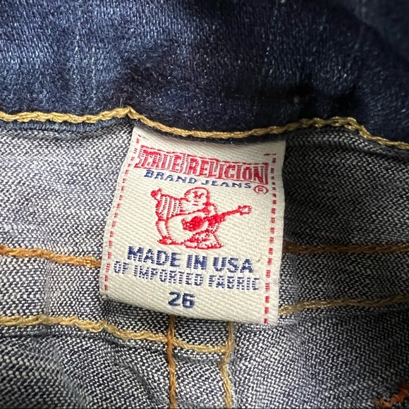 Rare Early 2000s Y2K Vintage Low Rise True Religion Jeans Style Emma Size 26 - Picture 4 of 4